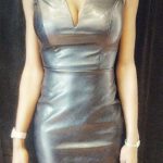 Faux Leather Black Sleeveless Dress - The Standard Detroit